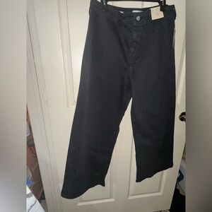 Universal Thread Black High-Rise Wide Leg Sailor Jeans 14 NWT target